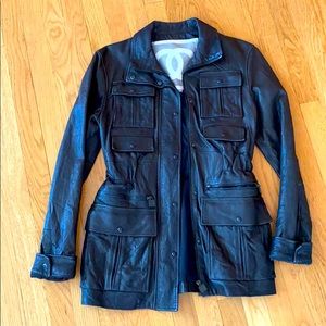 Authentic Chanel black Leather Jacket